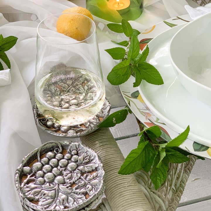 Grape Drink Coaster Set of 4 for wholesale by Arthur Court