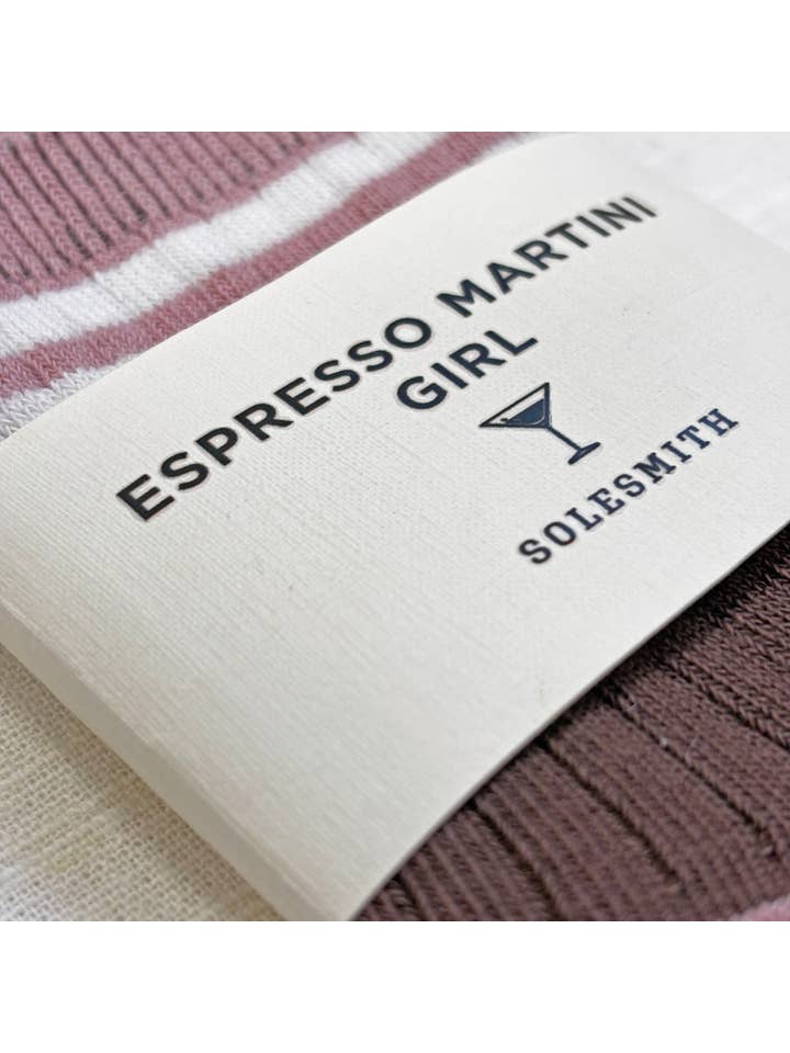 Solesmith - Wholesale Socks - Women's - Espresso Martini Girl Quarter Length Cotton Socks2