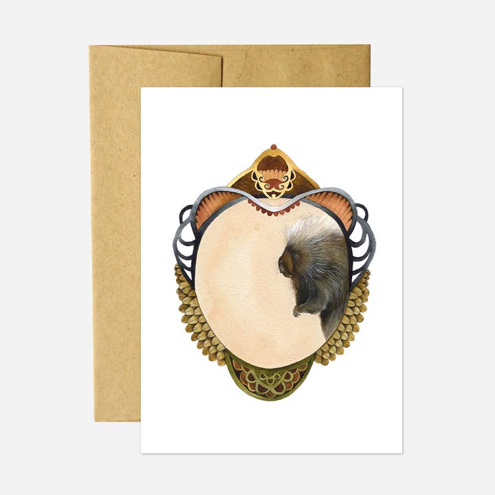 Porcupine - Quilted Portrait for wholesale by Polanshek of the Hills