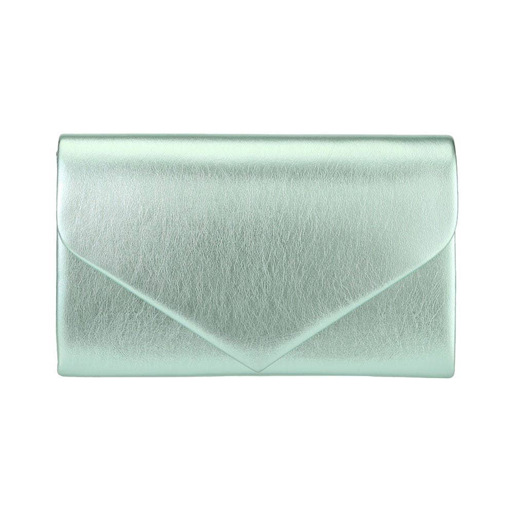 Pearl and Rox - Wholesale Clutch Bag - Women's - Metallic Envelope Evening Clutch Bag Crossbody Bag2