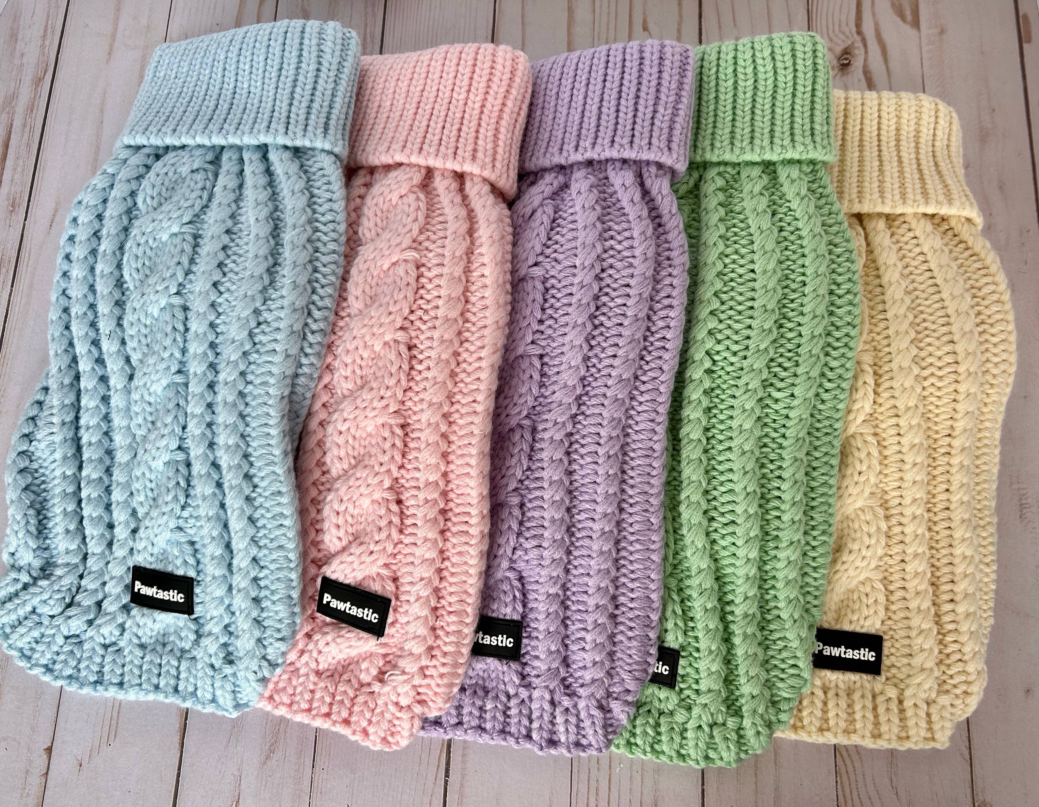 Pawtastic Bandanas - Wholesale Pet Sweater - Dog - Cable Knit Sweaters for Pets7