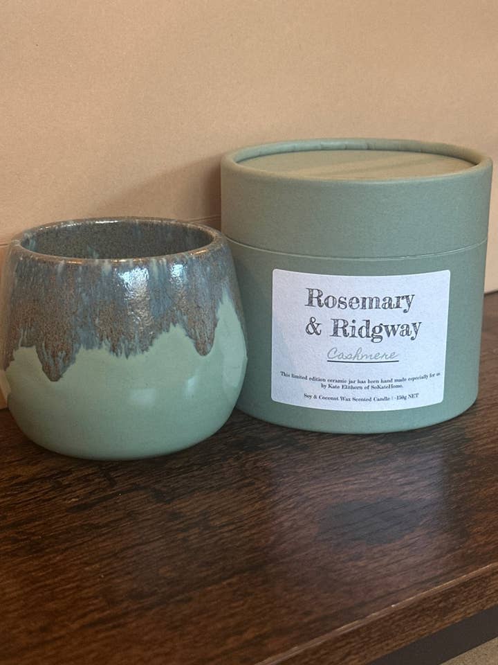 Limited Edition Ceramic Jar Cashmere Candle for wholesale by Rosemary & Ridgway