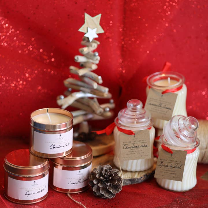 Bougies Vent d'Est - Wholesale Jar/Filled Candle - Christmas 3-Scent Candy Candle Pack4