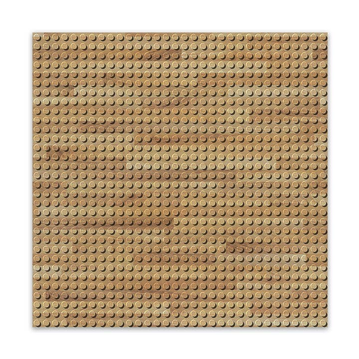 BRIXIES Plus Designer Plate Wood 32 x 32 cm for wholesale by Brixies