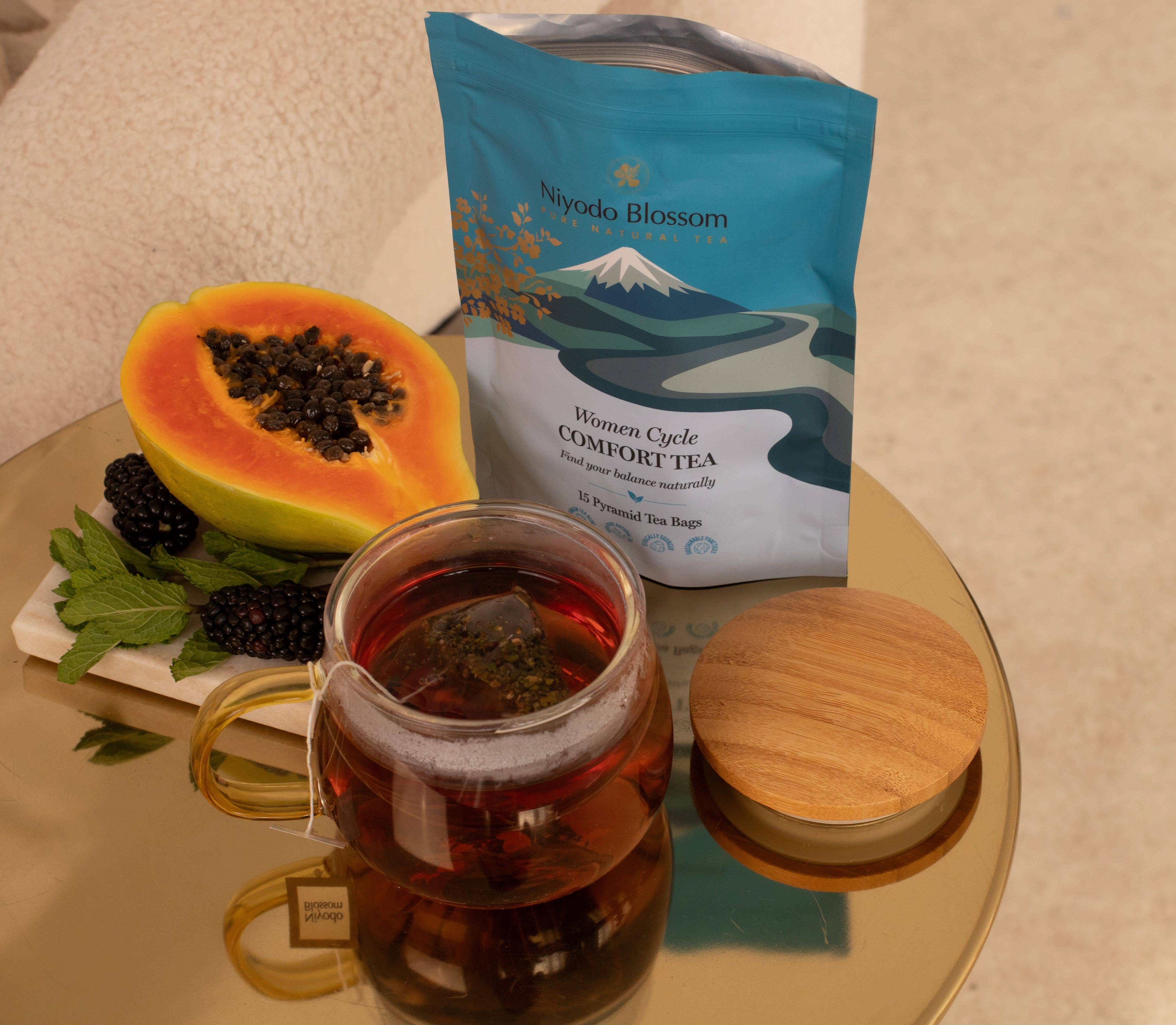 Niyodo Blossom – Sacos de chá por atacado – Chá de Conforto para o Ciclo Feminino4