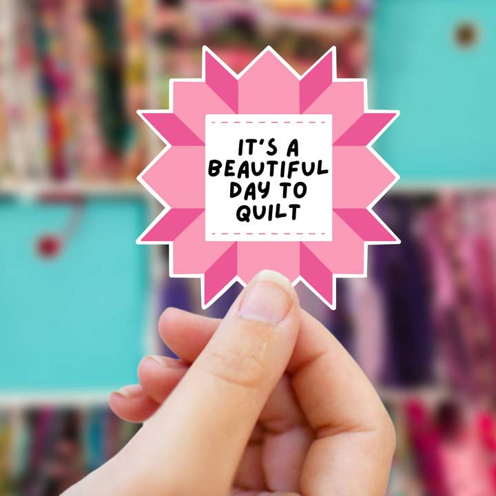 Quilt Block Sticker for wholesale by TabathaSmithQuilting