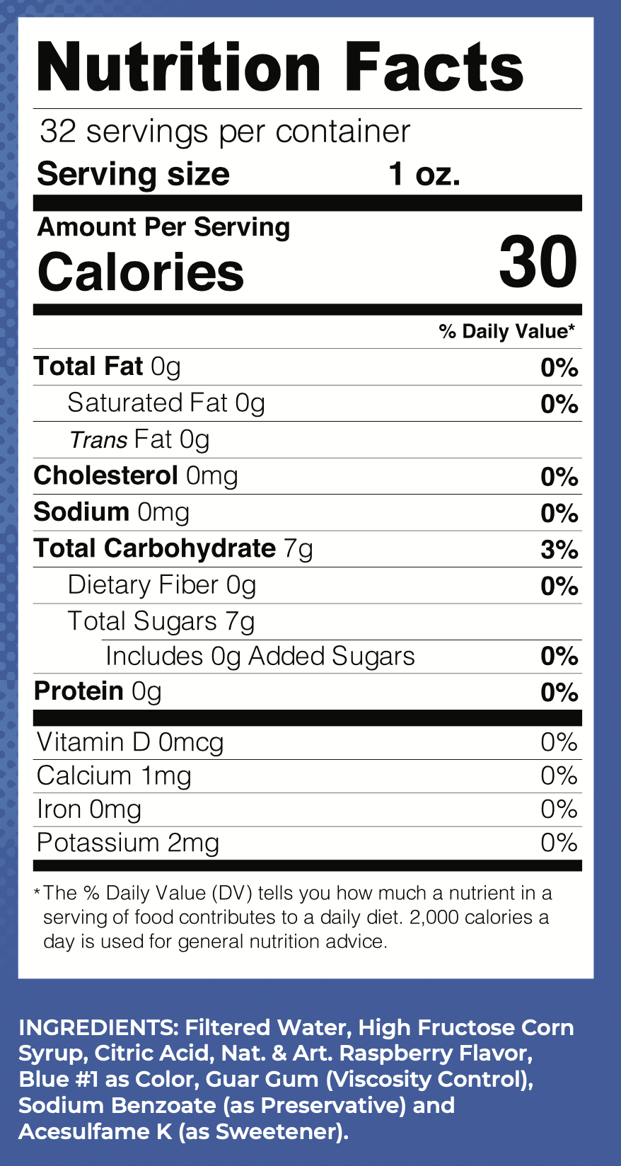 Lucy's - Wholesale Flavored Syrup - Blue Raspberry Snow Cone Syrup - 32oz2