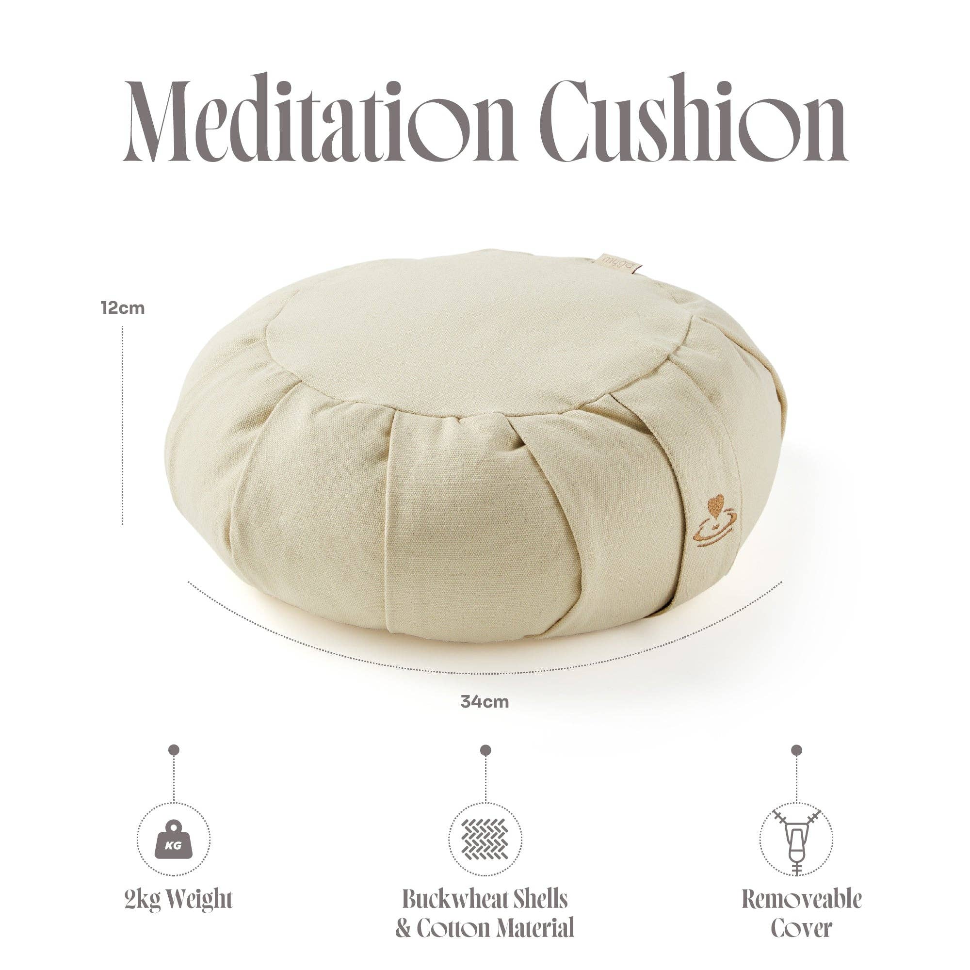 Myga - Wholesale Meditation Supplies - Zafu Meditation Cushions | Ergonomic Yoga & Mindfulness Prop26