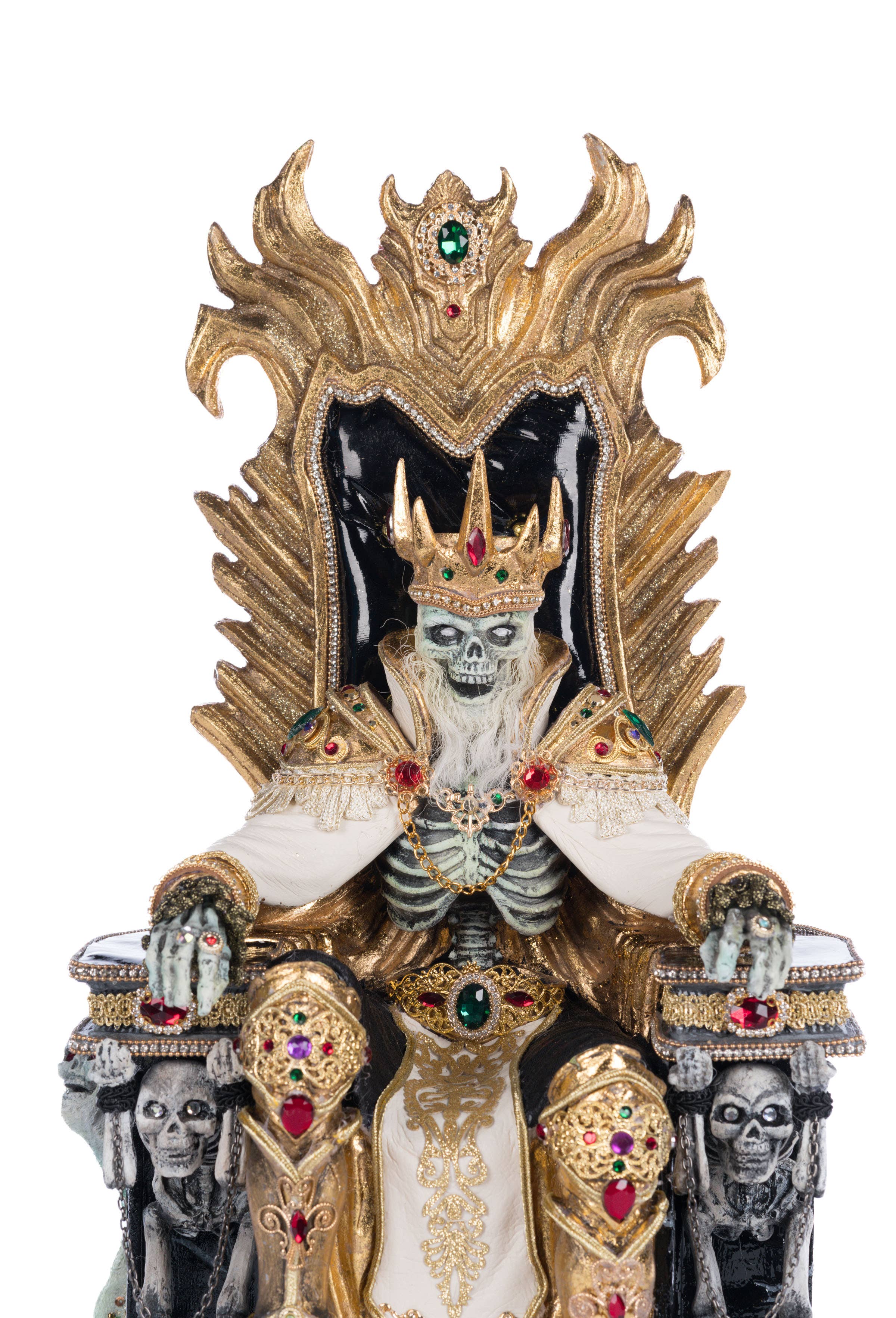 Katherine's Collection - Wholesale Decorative Figurine - Captain Skully Swashbuckler Pirate King In Chair3