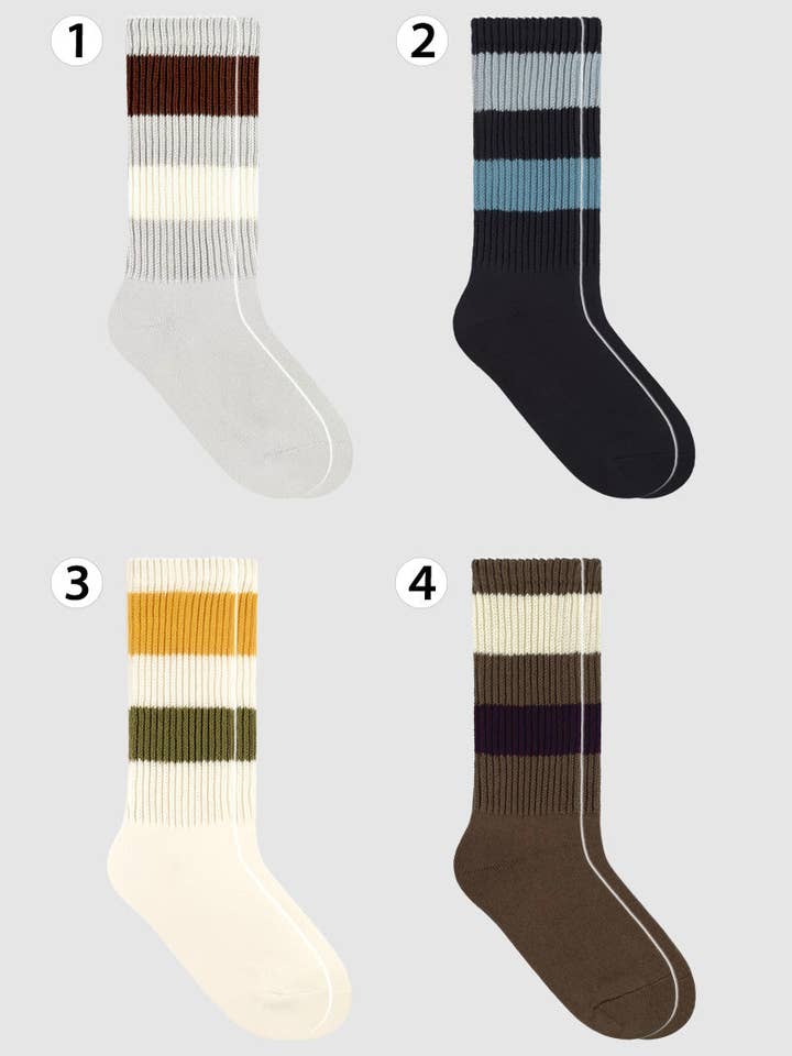 Men's Crew Retro Style 5 Socks for wholesale by 7DAYSSOCKS