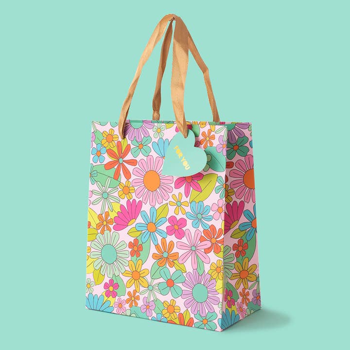 Taylor Elliott Designs - Wholesale Gift Bag - Gift Bags - Flower Garden - Assorted Sizes to Choose From