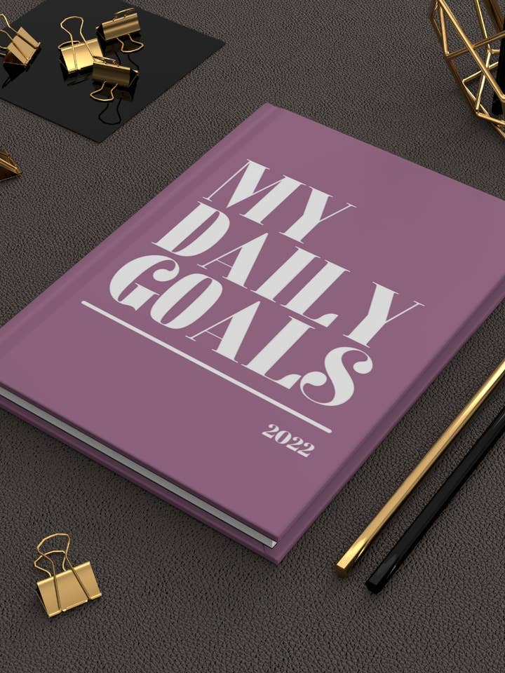 My Daily Goals Hardcover Journal for wholesale by Lolita K Studio