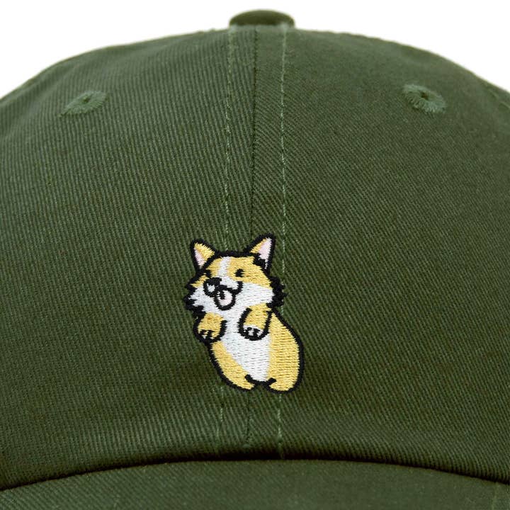 Dalix - Wholesale Baseball Cap - Women's - DALIX Cute Leaping Corgi Hat Womens Embroidered Baseball Cap25