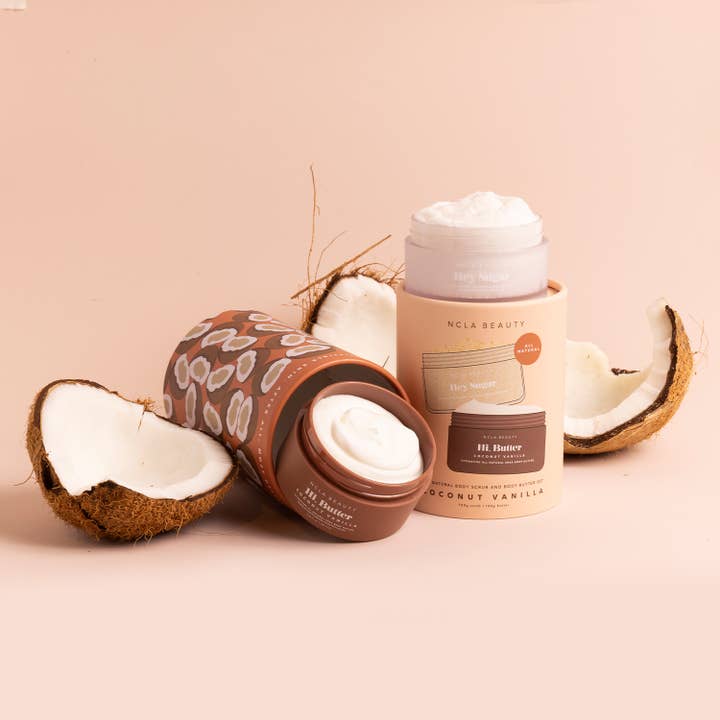 NCLA Beauty - Wholesale Body Scrub/Exfoliant - Coconut Vanilla Body Scrub + Body Butter Set