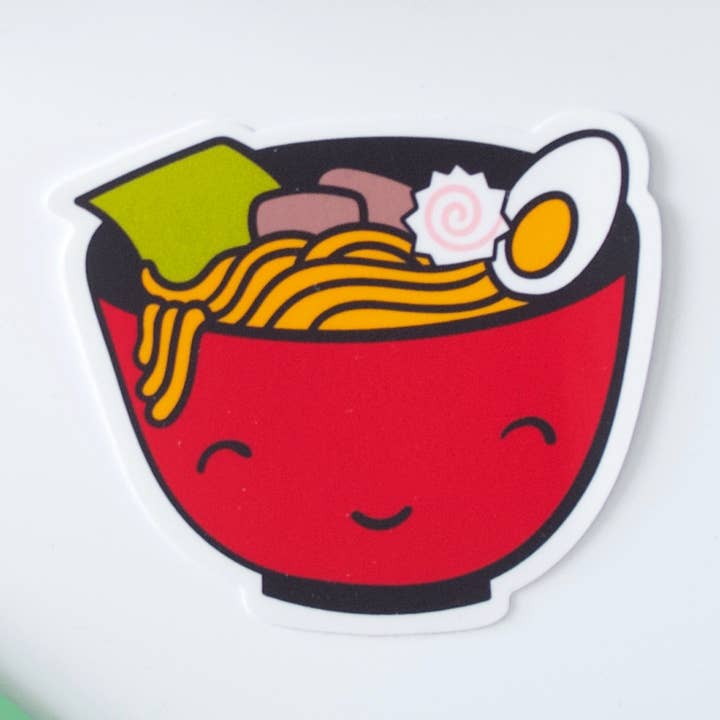 Pegatina de vinilo para tazón de fideos Ramen para venta al por mayor de Hop & Flop