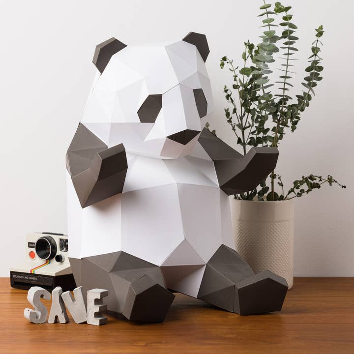 DIY Panda 3D LUX papper origami modellsats för wholesale av Sofs Designs