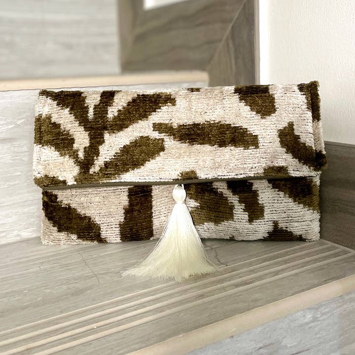 Ikat-Clutch-Tasche Marbella für den Großhandel von Mila∞Miro by Emelie