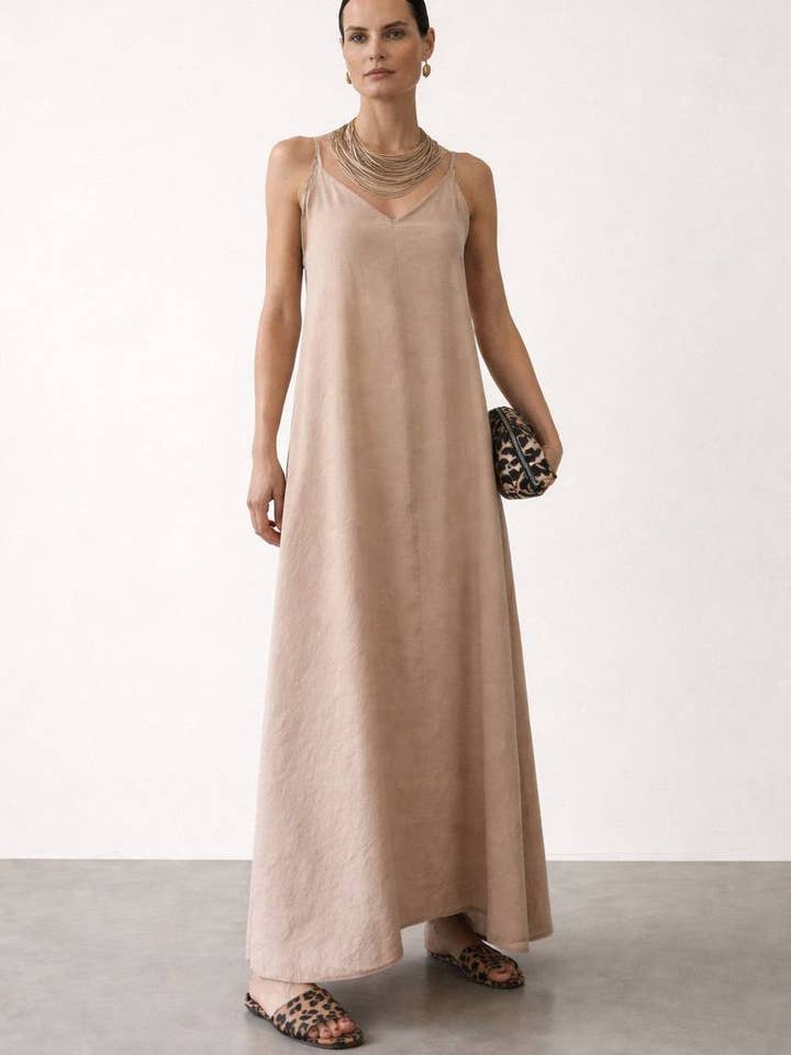 V-neck Slip Dresses for wholesale by Anaz