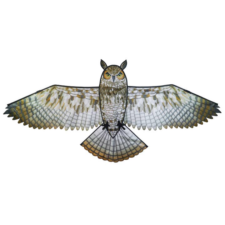 70" Great Horned Owl Kite for wholesale by In the Breeze, LLC.