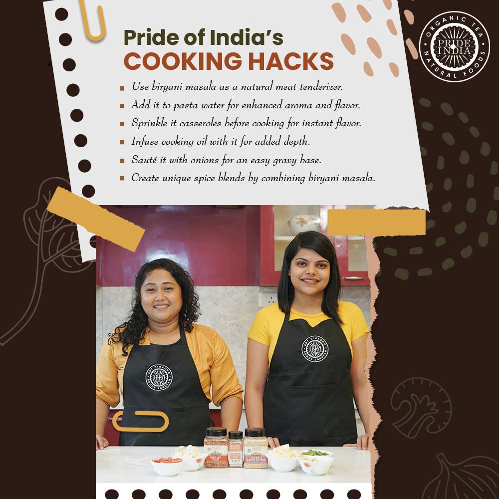 PRIDE INDIA BRANDS - Vente Mélanges d'épices séchées - Épice d'assaisonnement indien Biryani Masala9