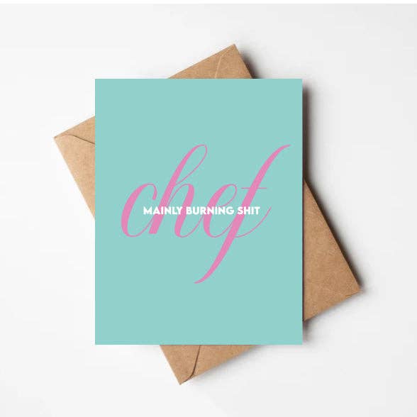 Greeting card - Chef for wholesale by Pardon My French