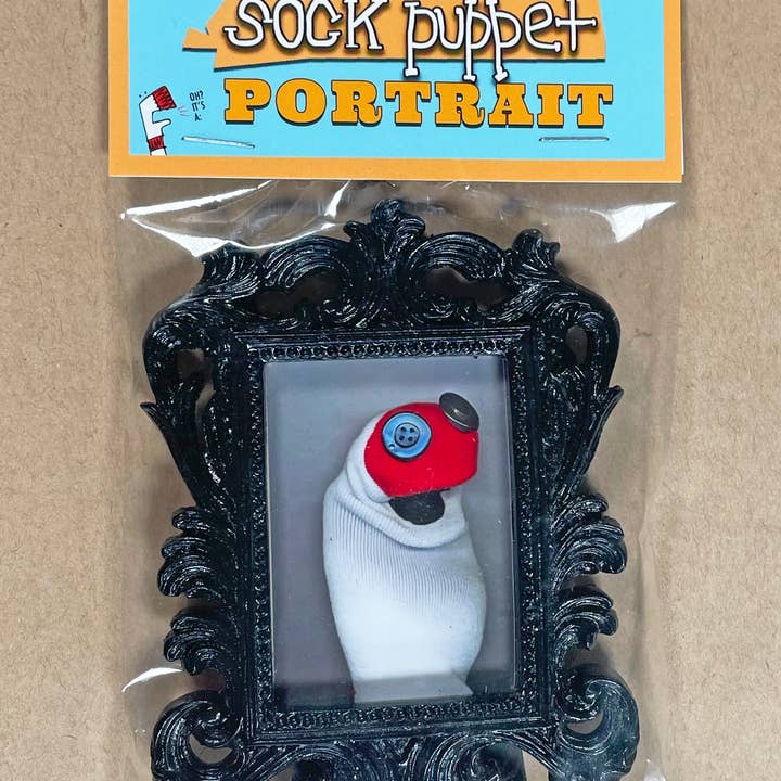 Sock Puppet City – Impressão artística por atacado – Retrato de fantoche de meia de Sam, a meia
