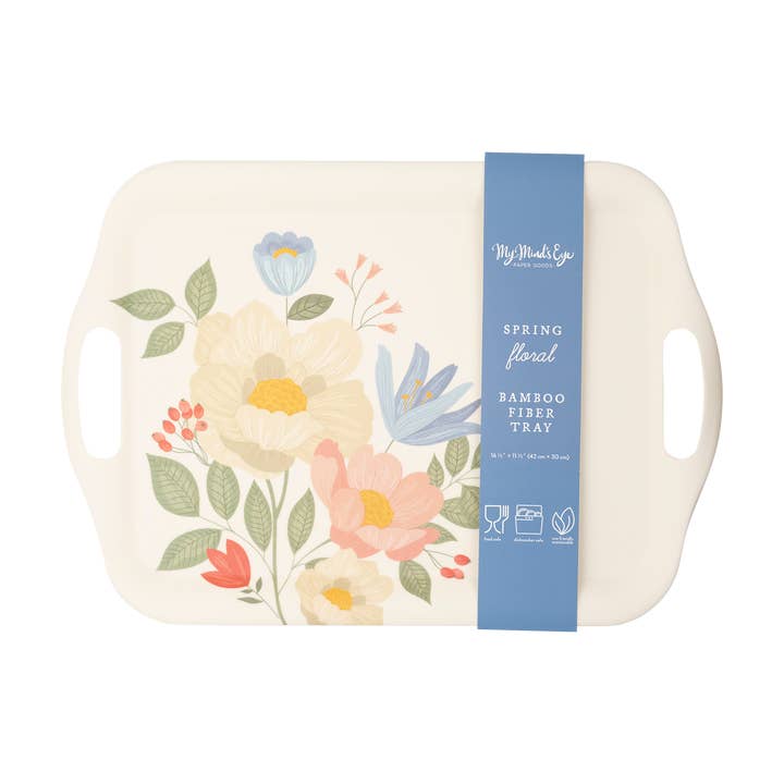 SPR1030 - Floral Corner Tray for wholesale by My Mind’s Eye