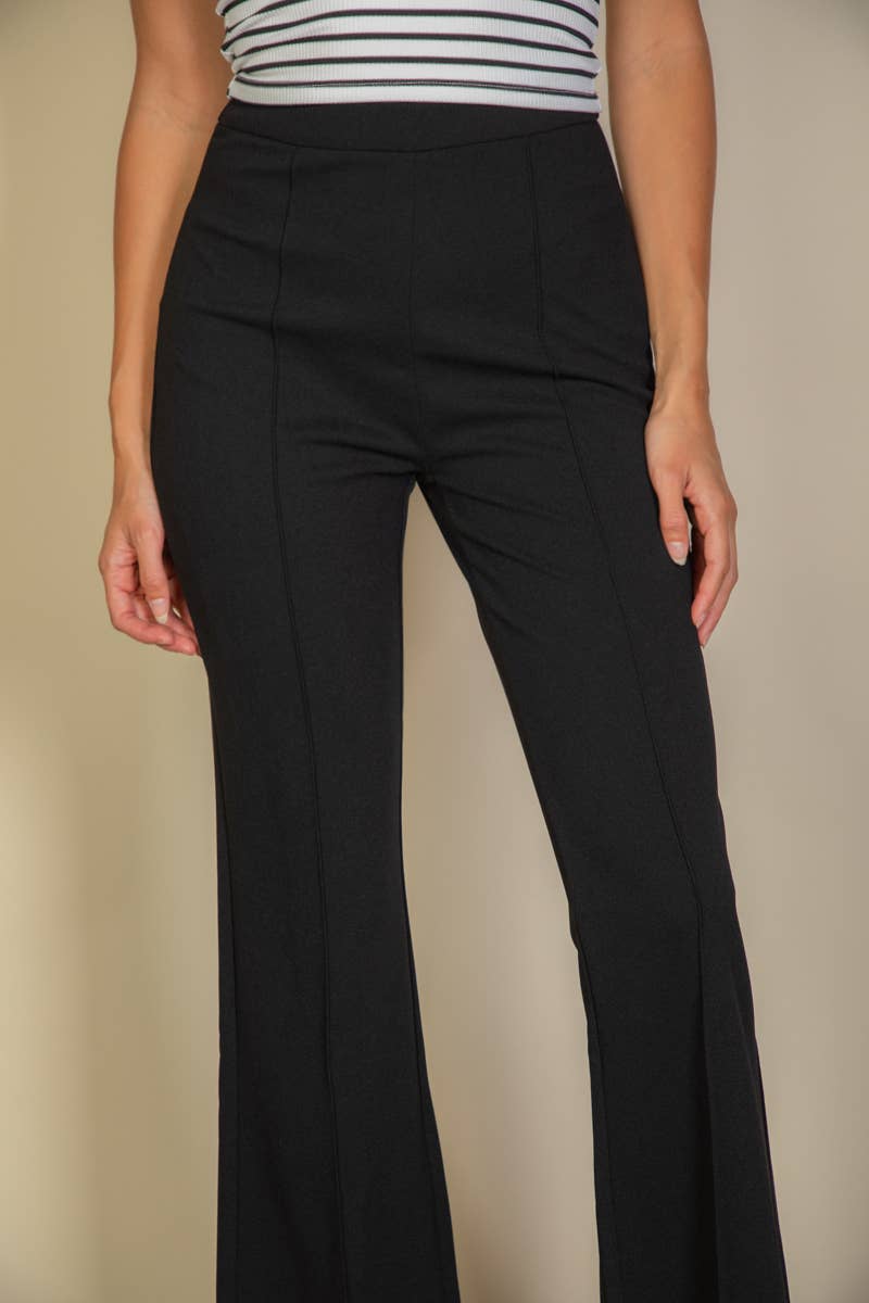 CAPELLA APPAREL - Wholesale Pants - Women's - High Waist Stretch Crepe Flare Pants5