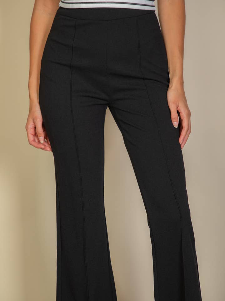 CAPELLA APPAREL - Wholesale Pants - Women's - High Waist Stretch Crepe Flare Pants5