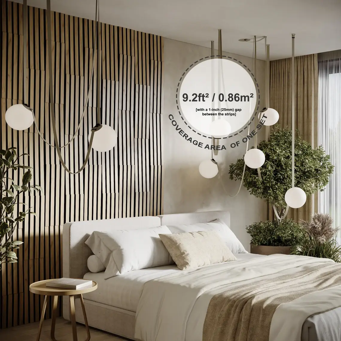 ATB-Sound sp. z o. o. - Wholesale Decoratief paneel - Akoestische houten wandpanelen «Loza-3» | 3 cm breed | Decoratie4