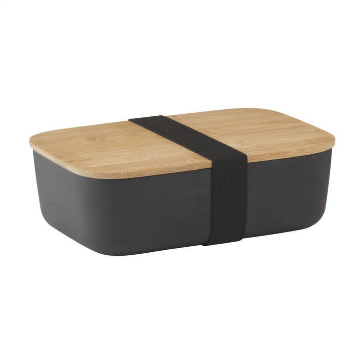 Jungley – Großhandel Lunchbox/-tasche – Eco Bamboo Lunchbox - Schwarz