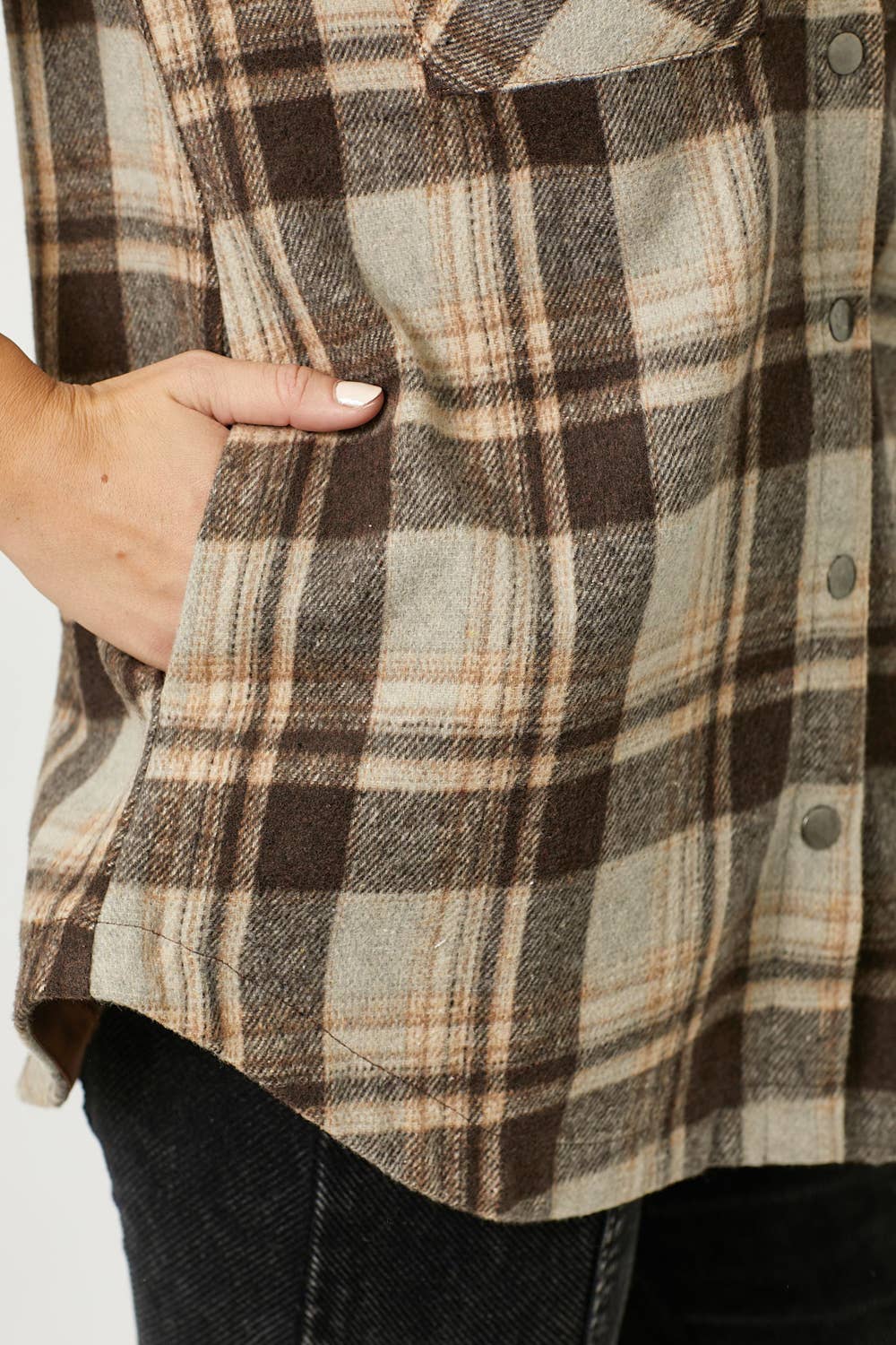 Mystree - Wholesale Shirt Jacket/Shacket - Women's - 60406 Plaid Shacket 29