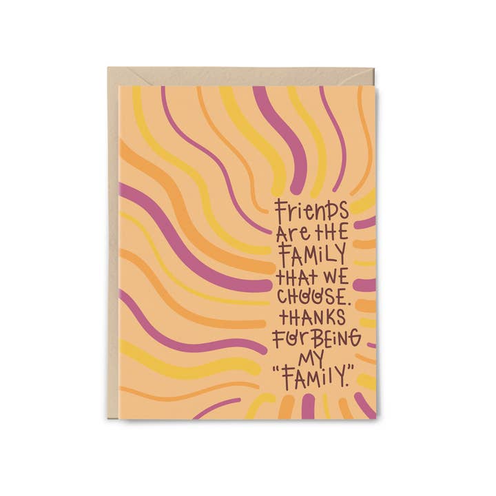 Friends Family Card for wholesale by Lane Paper Works