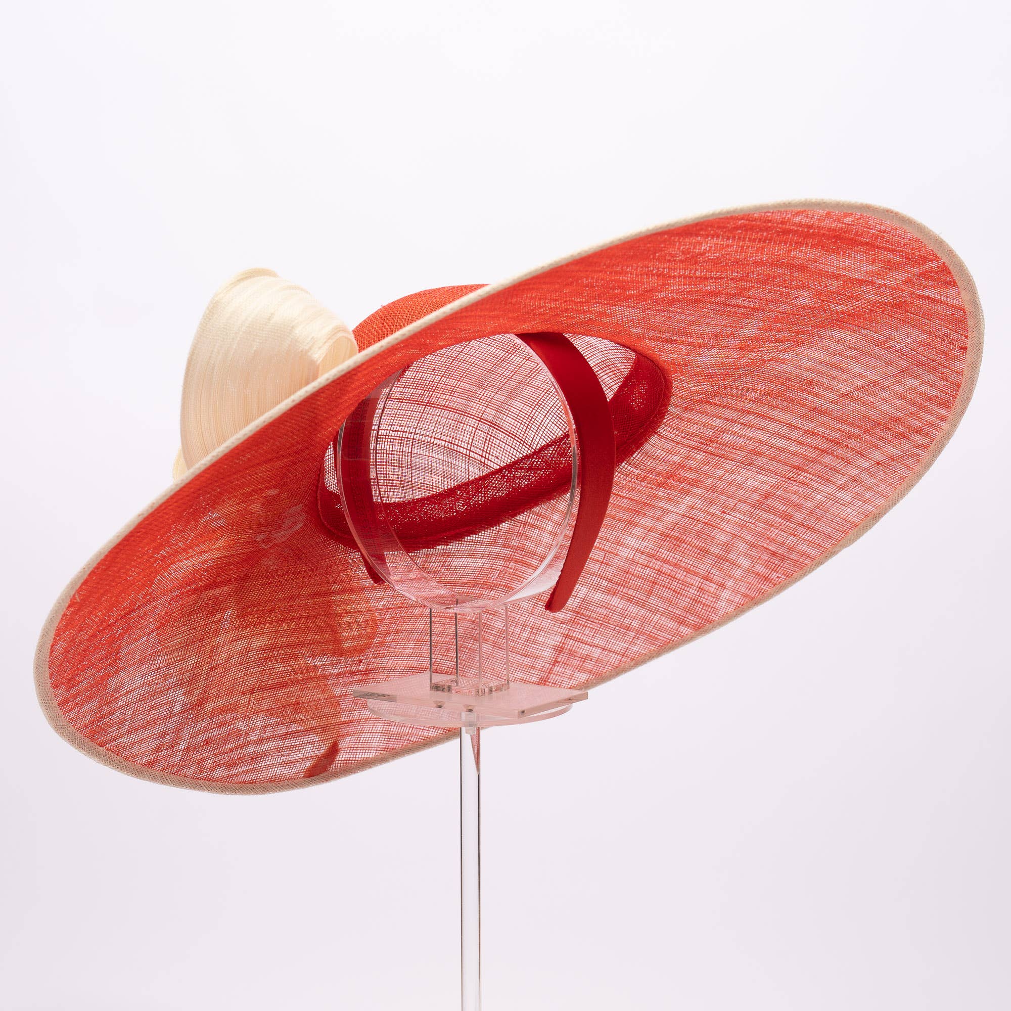 KaKyCo - Wholesale Hat Accessory - Women's - Dual Color Sinamay Base With Jinsin Buntal Bow | 1020852