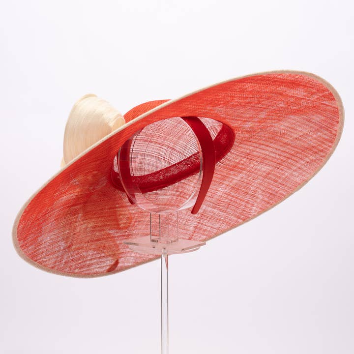 KaKyCo - Wholesale Hat Accessory - Women's - Dual Color Sinamay Base With Jinsin Buntal Bow | 1020852