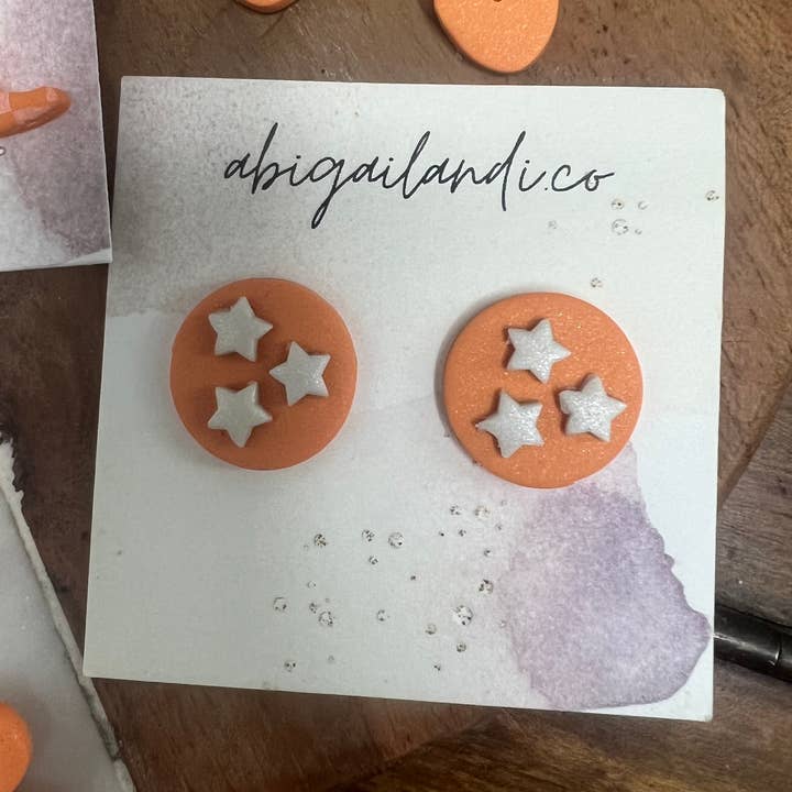 Tennessee Orange Tri-Star Studs for wholesale by abigailandi.co