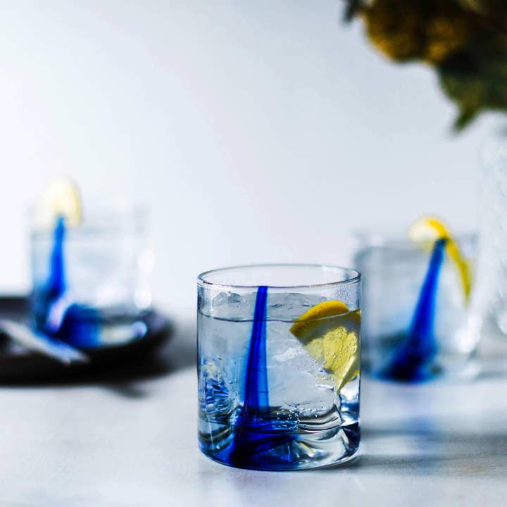Libbey - Wholesale Cocktail/Liquor Glass - Libbey Blue Ribbon Impressions Rocks Glass, 8 oz, Set of 8