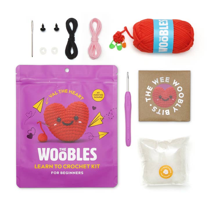 The Woobles - Wholesale DIY Craft Kit - Val the Heart (WHOLESALE EXCLUSIVE)1