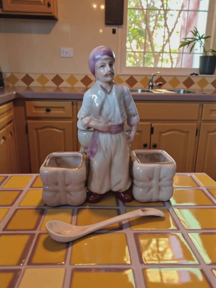 Mostardeiro Orientalista Art Déco – Cerâmica Revival Vintage por atacado de Art Déco Style