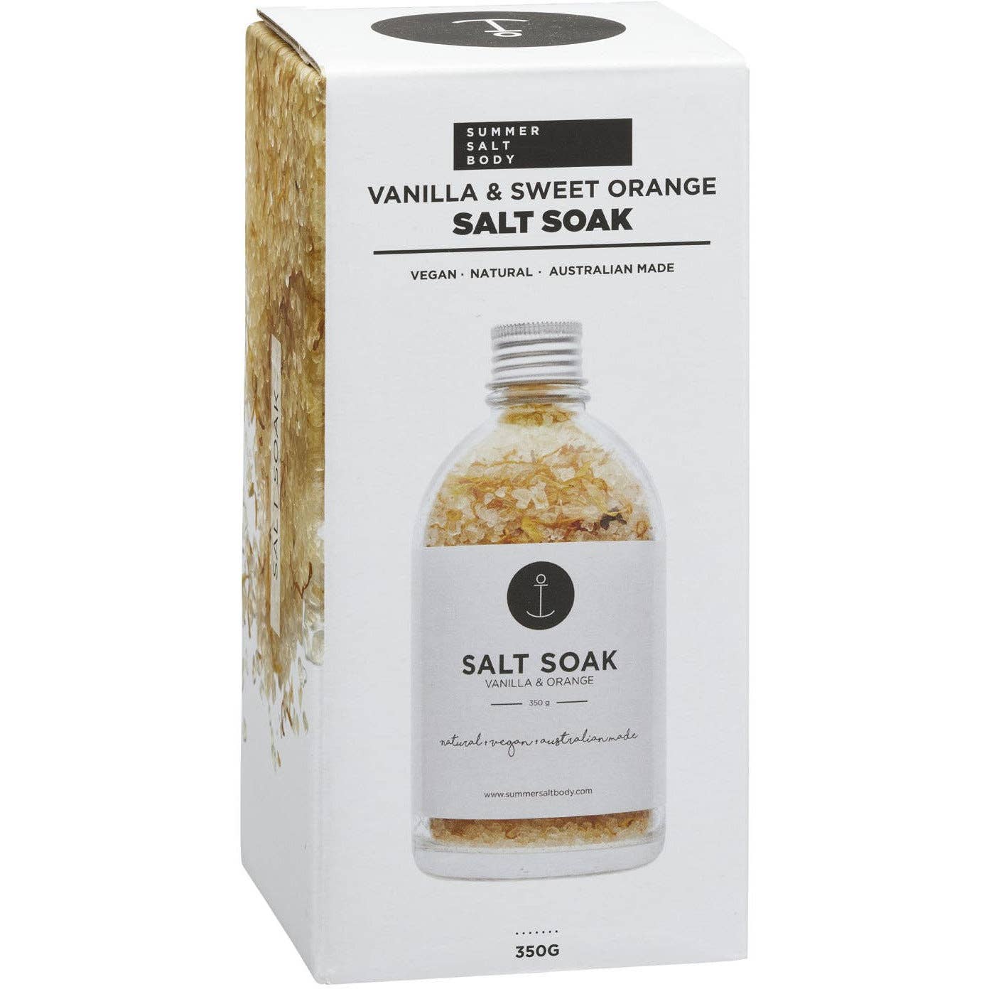 Summer Salt Body - Wholesale Bath soak/milk - Salt Soak | Vanilla & Orange - 350g3