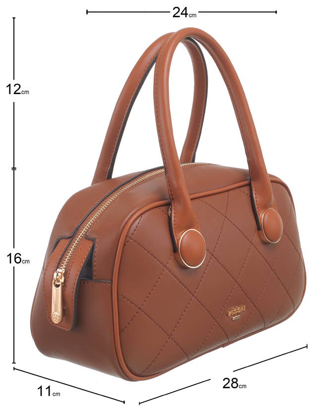 Bessie London - Wholesale Top Handle Bag - Women's - QUILTED BOSTON BAG4