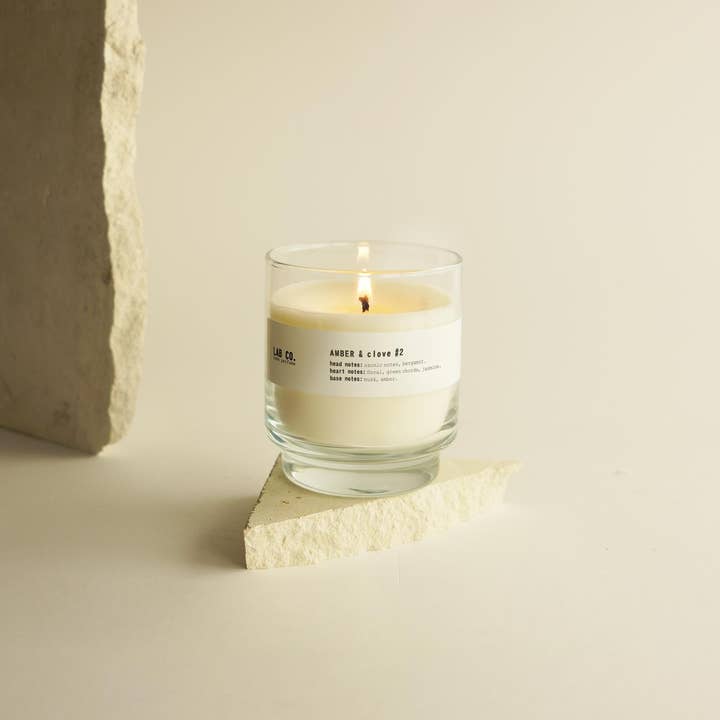 SEVENREEDS - Wholesale Jar/Filled Candle - LAB CO. #2 AMBER & CLOVE vegetable wax candle 200g1
