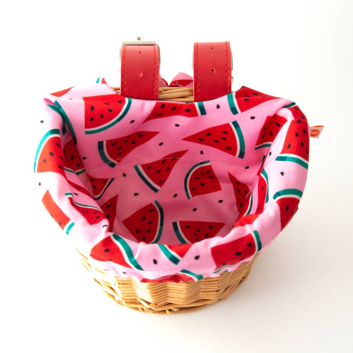 Beep Kids Wicker Basket with Cute Watermelon Liner 🍉 for wholesale by Beep
