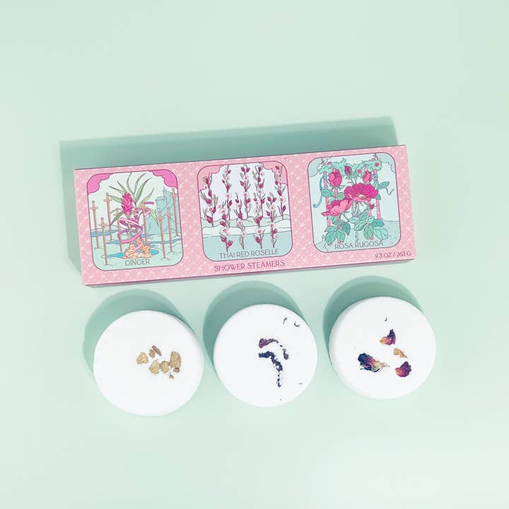 Sow the Magic - Wholesale Shower Steamer/Bomb - Floral Tarot Shower Steamer Trio With Botanicals4