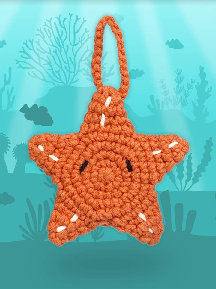 Adorno de estrella de mar tejido para venta al por mayor de Silk Road Bazaar