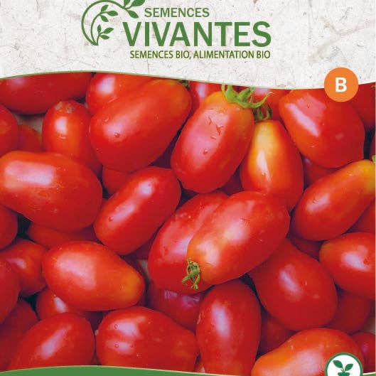 Semences Vivantes - Wholesale Seeds/Kernels - Organic Roma VF Tomato - Pack of 25 seeds