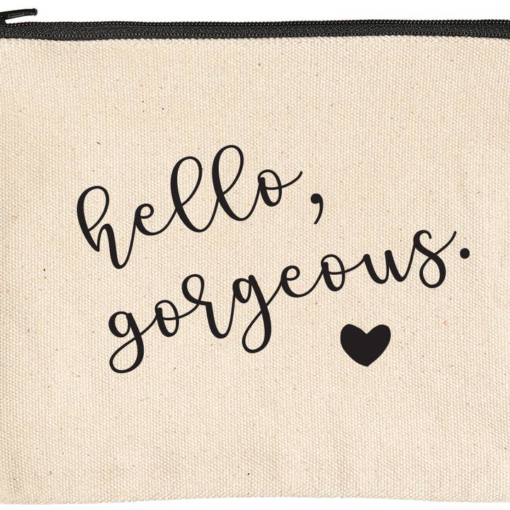 ellembee gift - Vente Trousses de maquillage/cosmétique - Trousses de maquillage et pochettes zippées imprimées Hello Gorgeous0