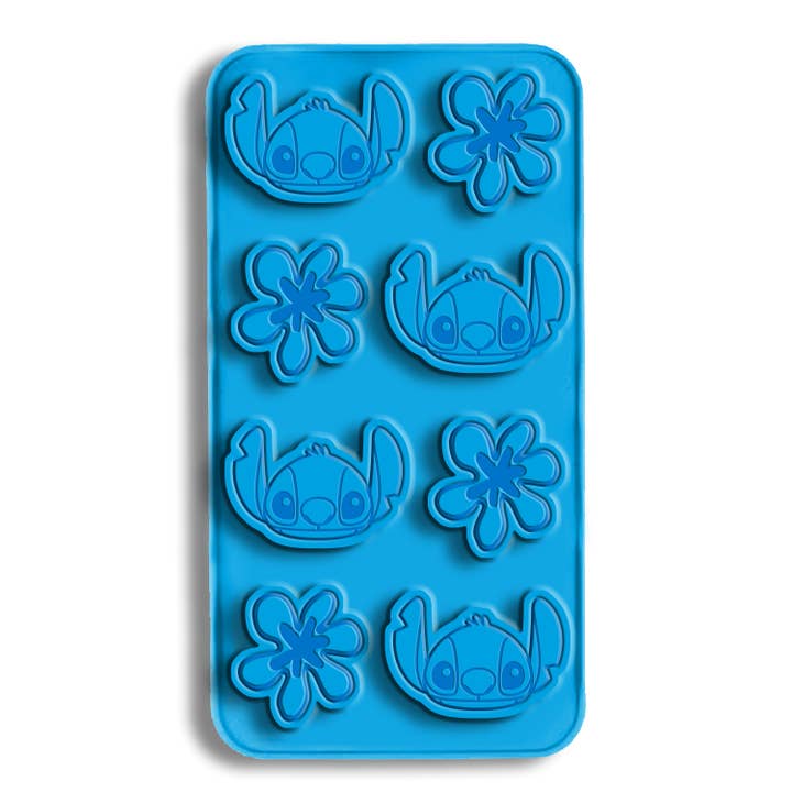 Silver Buffalo - Wholesale Ice Tray/Mold - Lilo and Stitch Faces with Flowers Ice Cube Tray
