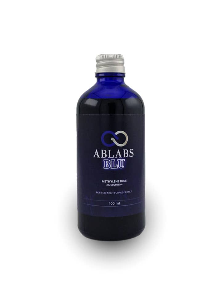 Ablabs Blu – Advanced Methylene Blue Formula 3 % (Liquid) for wholesale by Ablabs