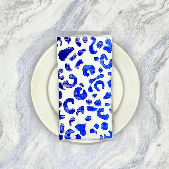 Tulusa - Wholesale Dinner & Cloth Napkin - On the Prowl - Cheetah Print Napkins in 6 Color-Ways